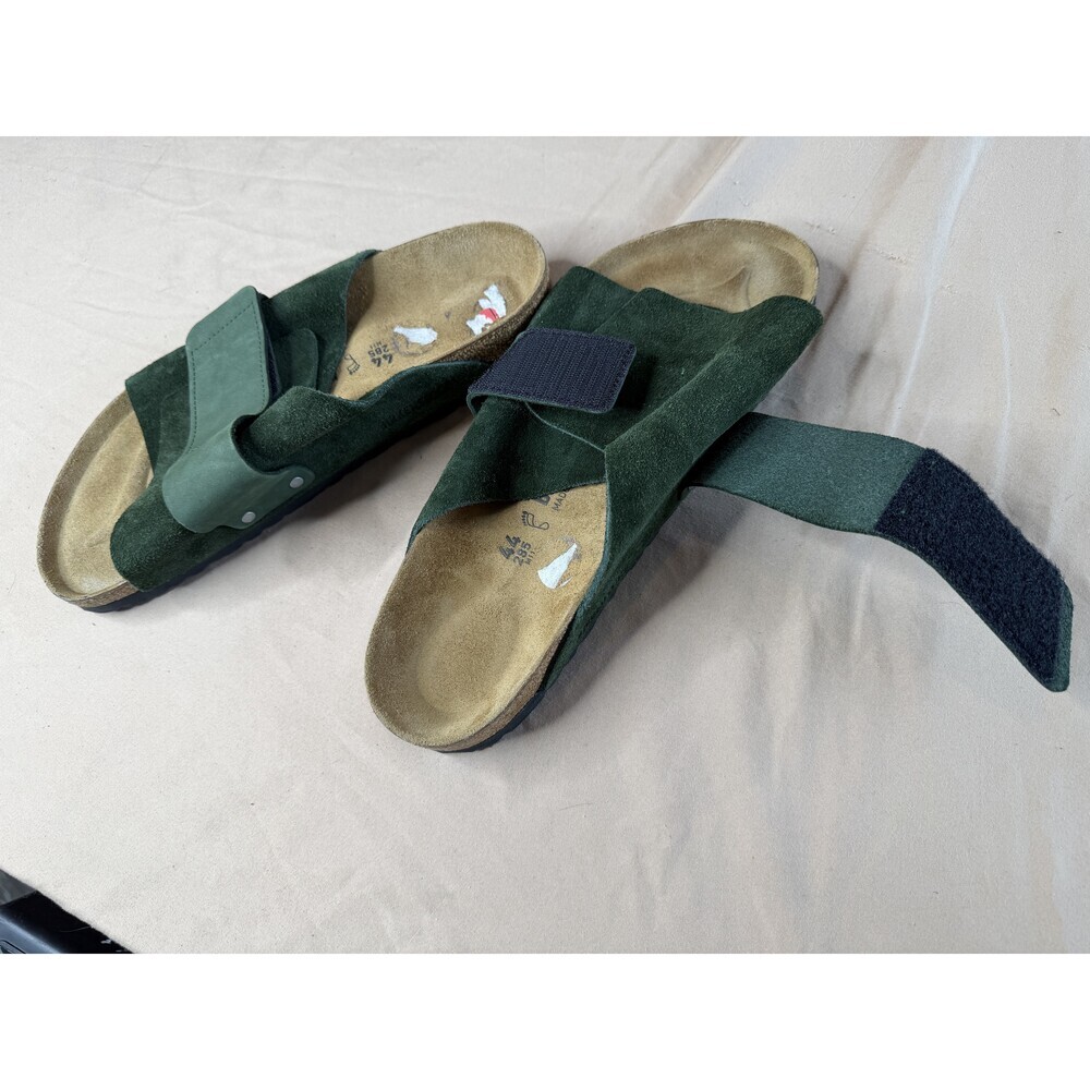 Birkenstock Kyoto Mountain View Green Nubuck Sandals Men's EU 44 US 11 - Picture 2 of 13